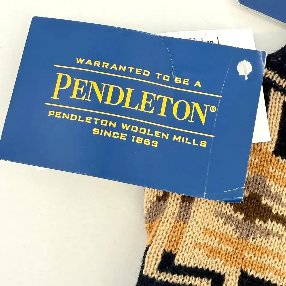 Pendleton Harding Aztec Knit Dog Pet Sweater Sz XS 3-6lbs Black Tan